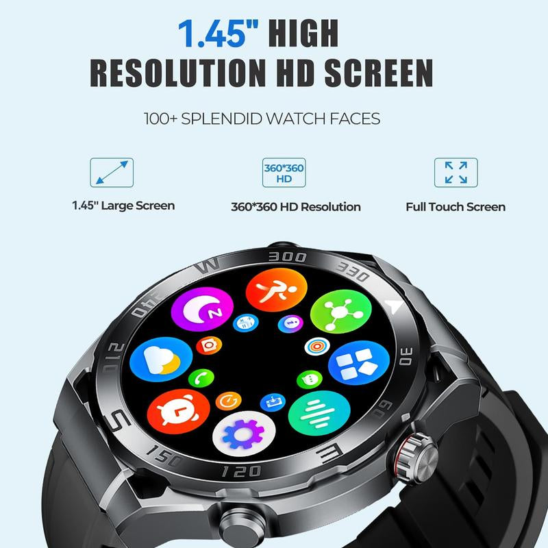 Smart Watch, Wireless Calling/Dialing, 100+ Sports Modes, Calling Reminder and Rejection, Message Reminder, SMS Reminder, Various APP Reminders, DIY Watch Dials, Wearable Devices, Smart Watches for Iphone/Andriod