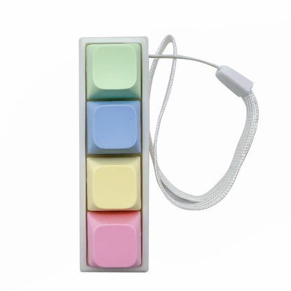 Fidget Toys Stress-Relieving Toy Mechanical Keyboard Fidget,Led Keyboard Keychain,Fingertip Clicker, Stress Relief Keychain,Axiety Fidget,Funny Fidget,Anxiety Decompression